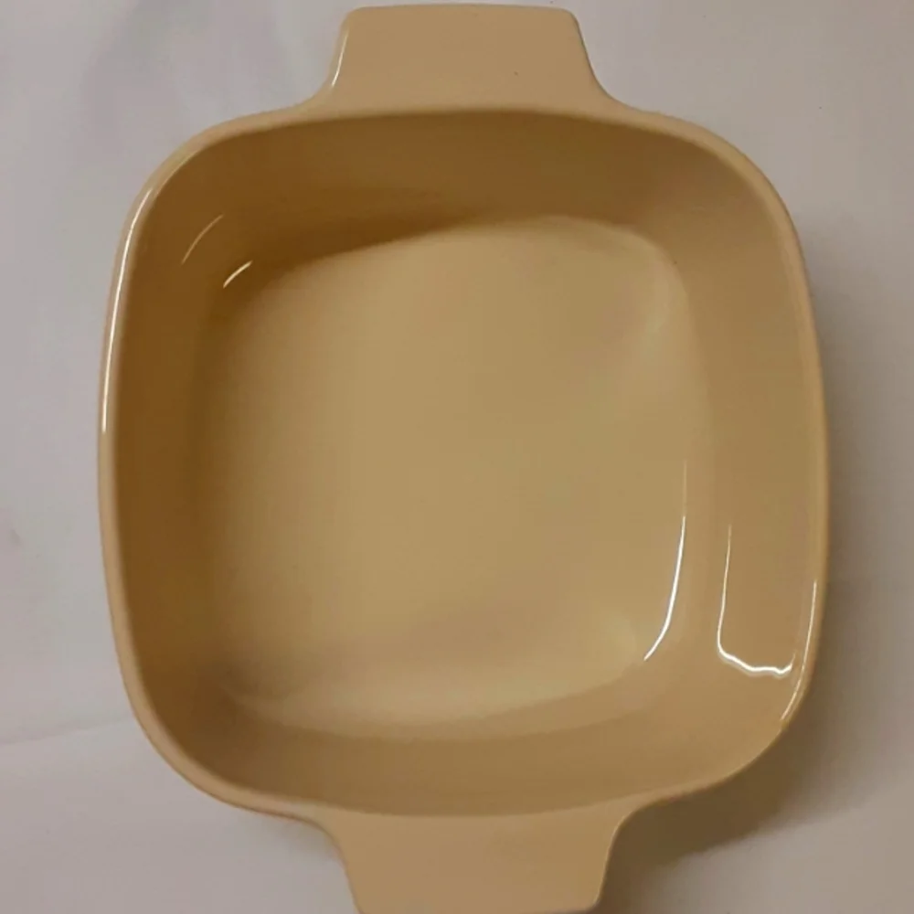 Corningware Wildflower on cream 1.5 qt ceramic casserole w lid Like new unusual - Picture 3 of 7